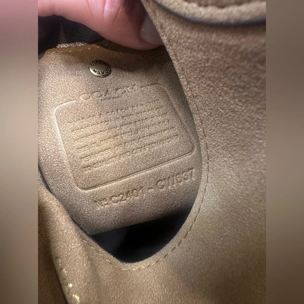 Coach Suede Shoulder Bag - Picture 4 of 4